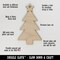 Sad Tear Crying Frown Face Emoticon Unfinished Craft Wood Holiday Christmas Tree DIY Pre-Drilled Ornament